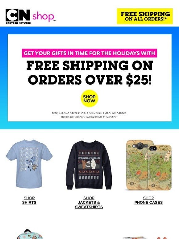 Cartoon Network Shop: Get Free Shipping on your favorite Cartoon