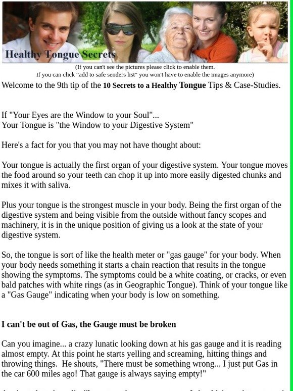 Healthy Tongue Secrets #9 - Windows and Gas Gauges