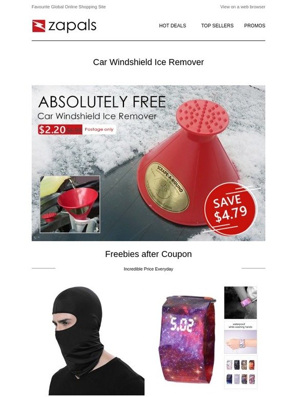 $2.2 Deal - Car Windshield Ice Remover; MXQ Pro 4K TV Box Under $20 Shipped; 4000LM Xenon Flashlight $16.99 Shipped and More
