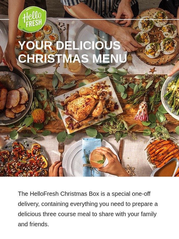 Christmas Box 2023  Christmas feast made easy with HelloFresh