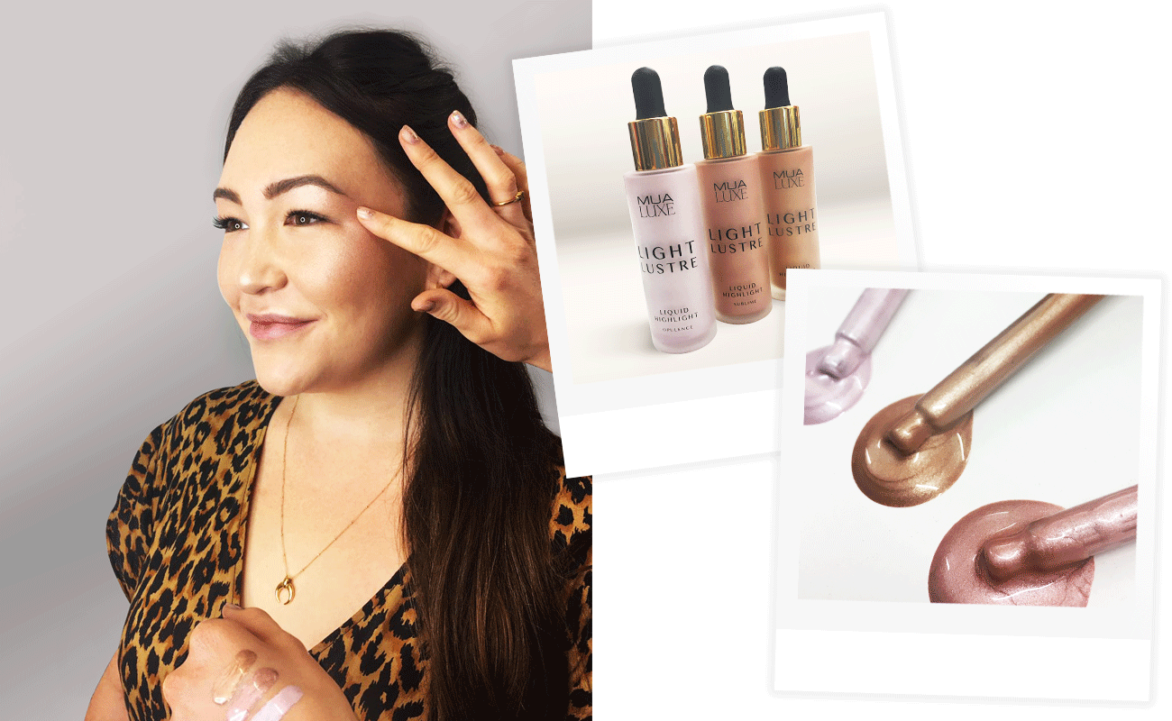 mua light lustre liquid highlighter