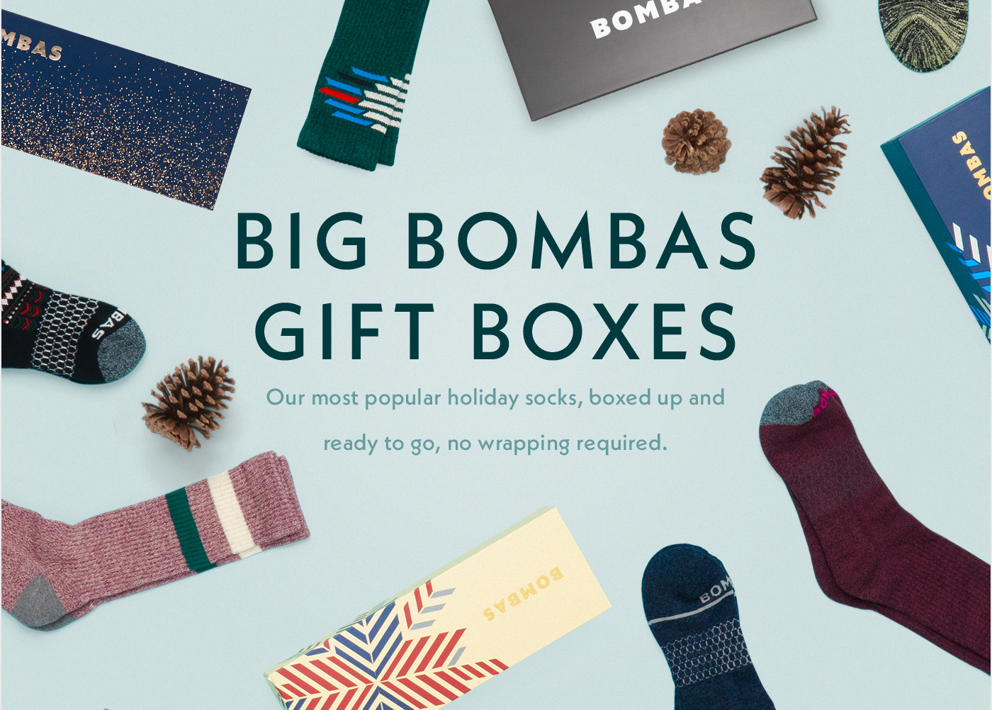 Bombas Sleigh the Holidays Bombas Gift Boxes Milled