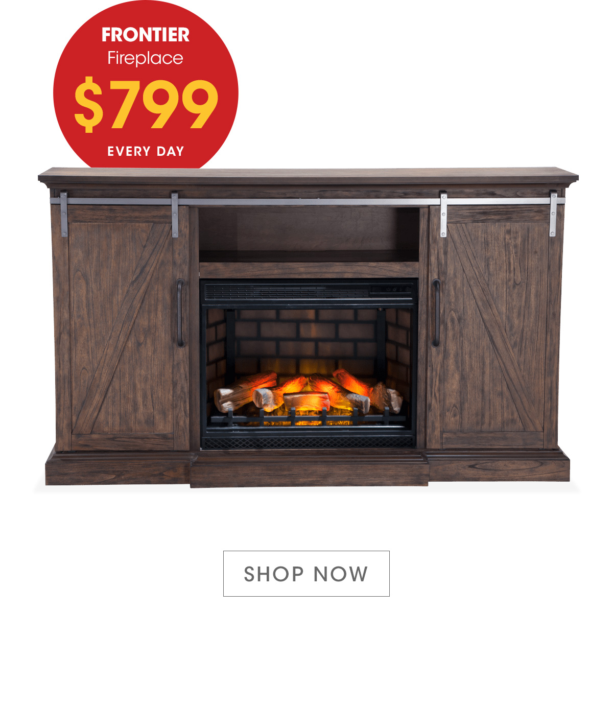 Bob's Discount Furniture: Turn Up The Heat With An Electric Fireplace |  Milled, image size:1200x1384