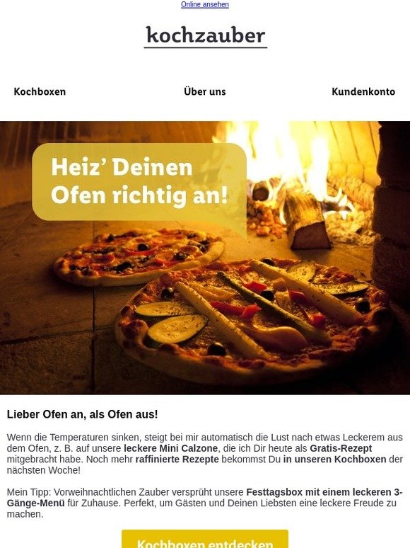 Heiß und duftend auf Deinen Teller, Feinschmecker!