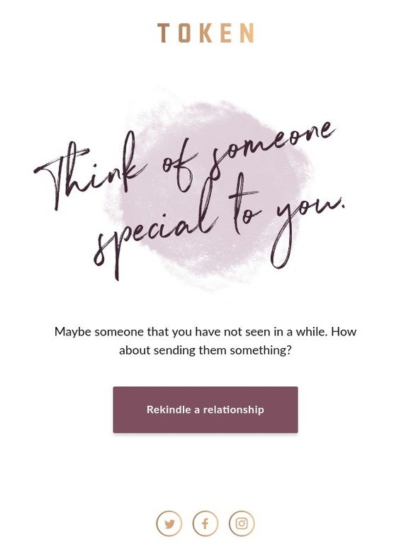 Think of someone special to you