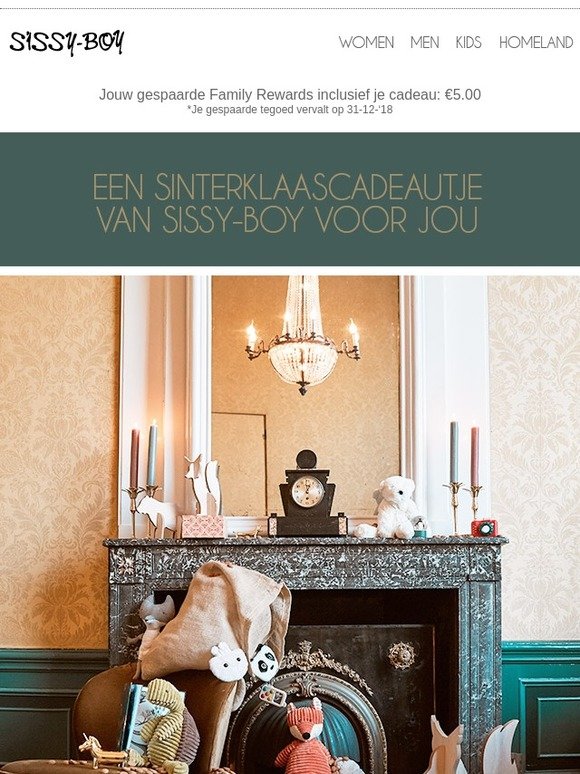 Een Sinterklaascadeautje van Sissy-Boy voor jou!