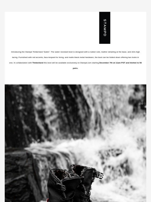 stampd gaiter boot