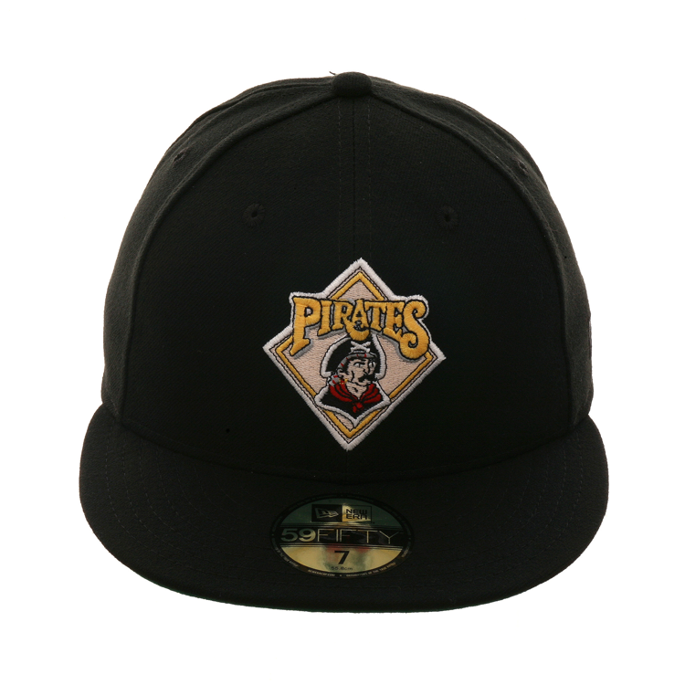 Exclusive New Era 59Fifty Pirates 1987 Logo Hat - Black