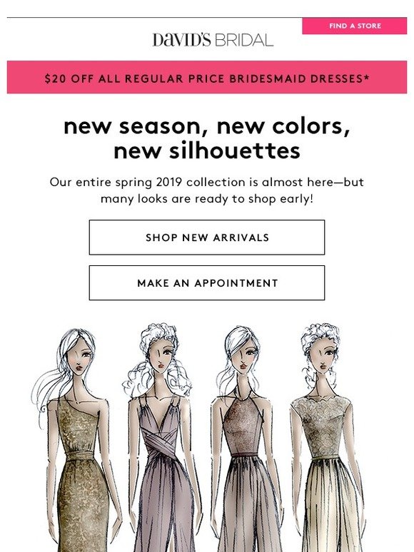 Sneak preview: New Spring '19 bridesmaid dresses