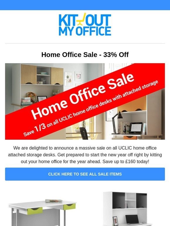 Huge Sale on home office desks - Save 1/3