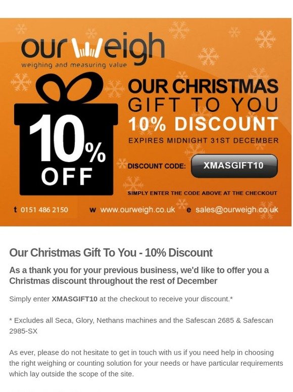 Christmas Discount Inside