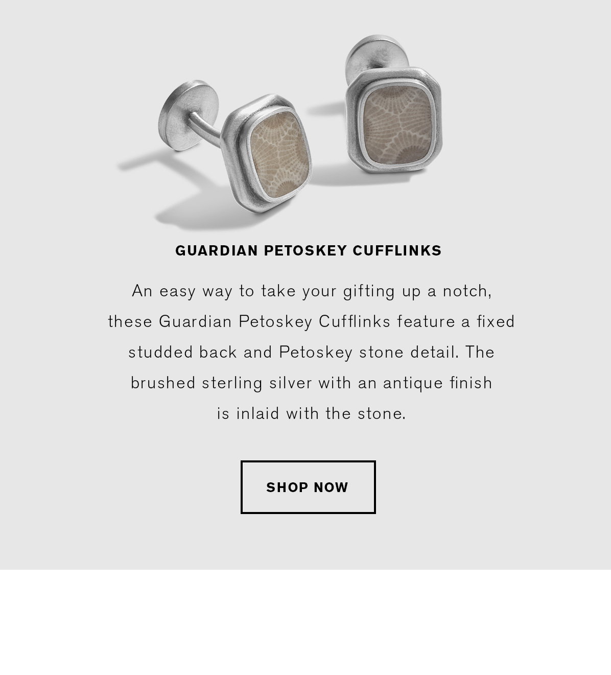 Shop The Guardian Petoskey Cufflinks