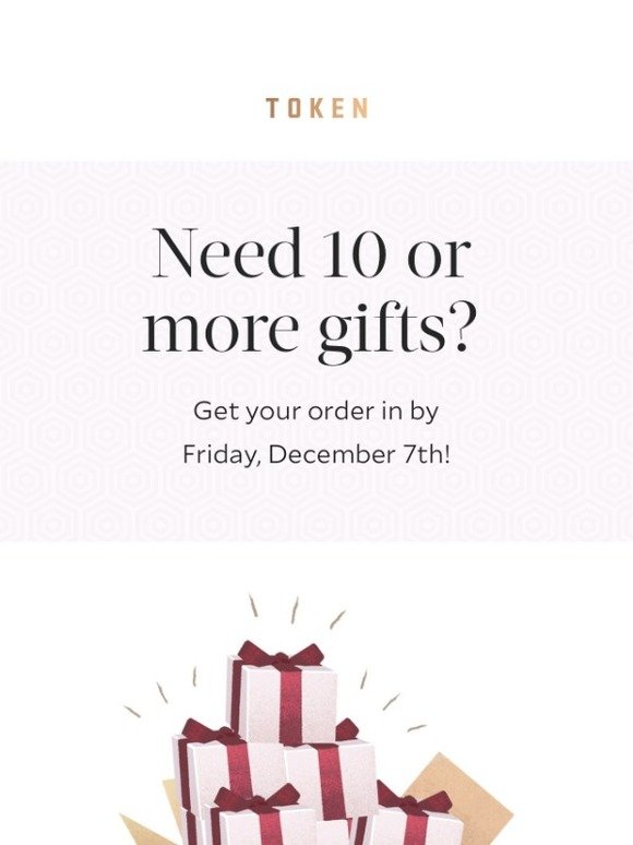 Company Holiday Gift Orders Are Due Tomorrow