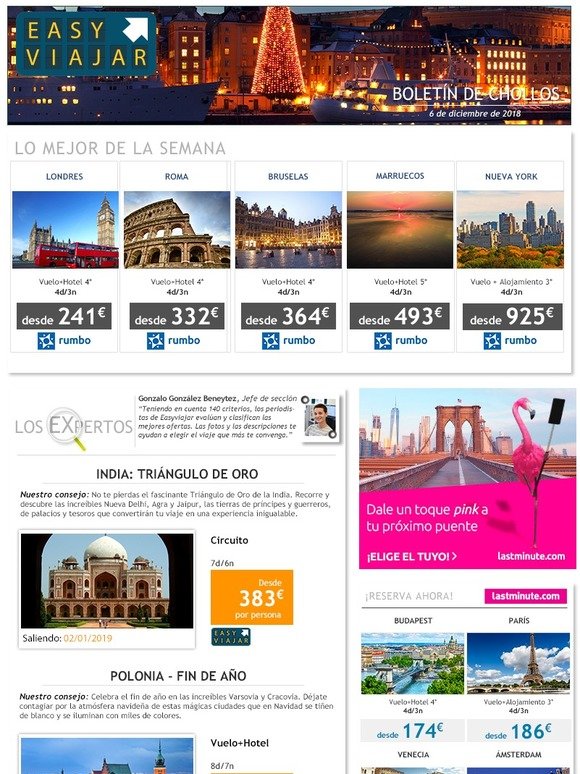 ¿Te gustaría una escapada en fin de año?