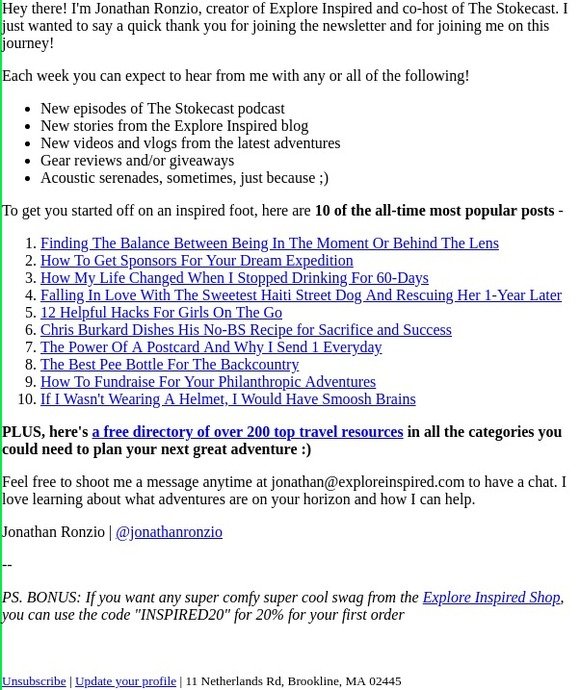 Welcome to Explore Inspired!
