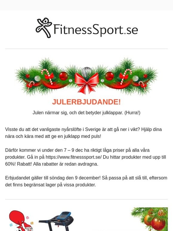 Erbjudande! Köp julklappar med puls!