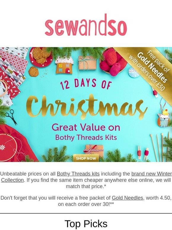 12 Days of Christmas.. Day 7: Bothy Threads!