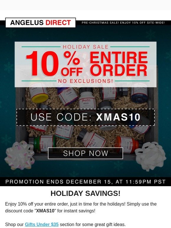 angelus direct black friday