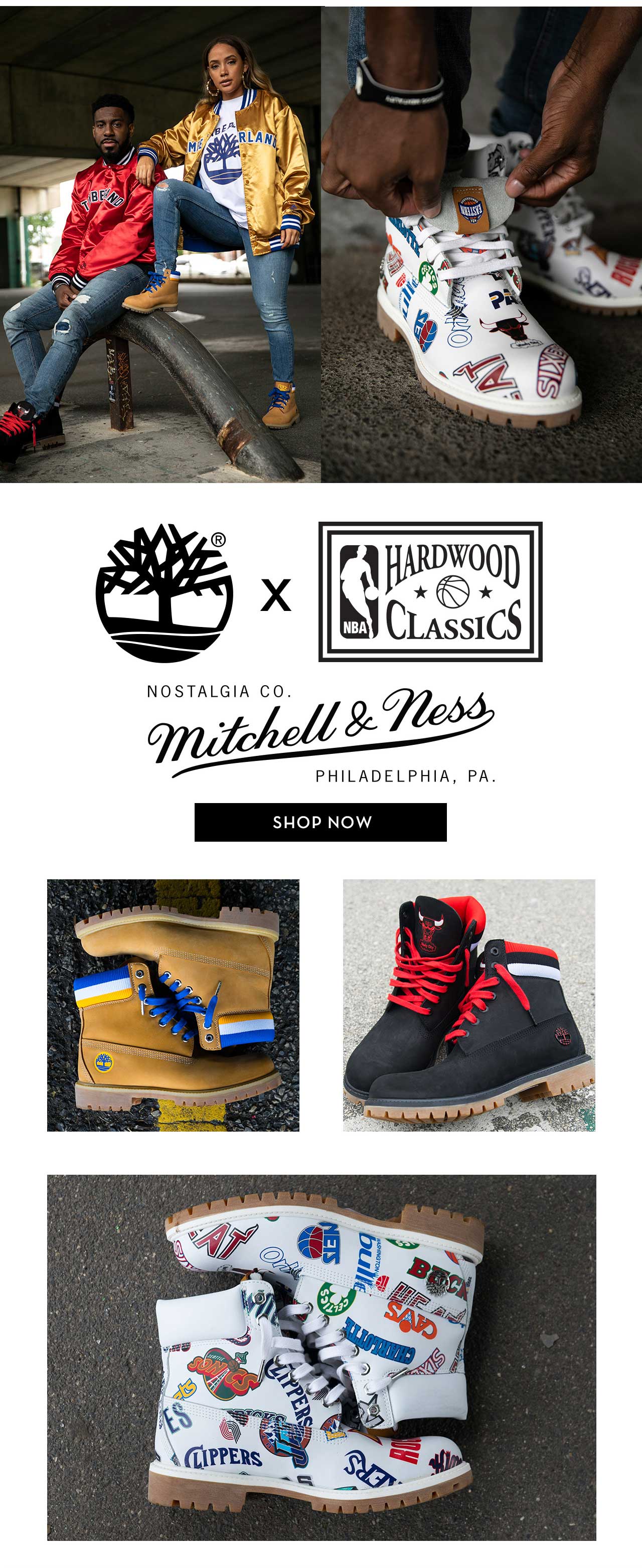 timberland mitchell and ness nba