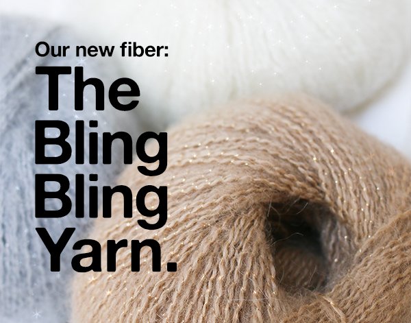 WE ARE KNITTERS: New fiber alert: The Bling Bling Yarn.
