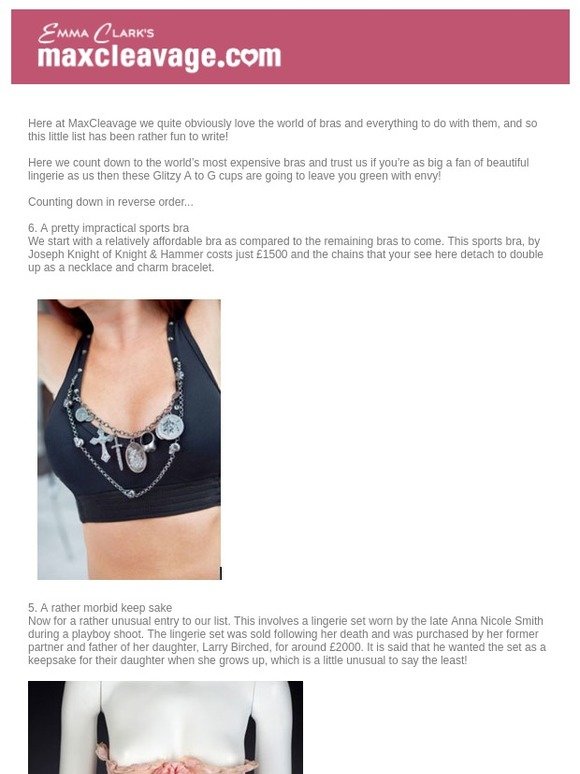 The 6 Most Expensive Bras in the World Milled