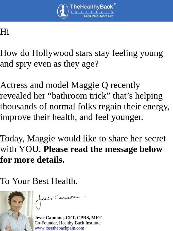 Lose The Back Pain Actress The Bathroom Habit You Need To Do Before Brushing Your Teeth Milled