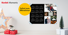 Nur an der Kodak SofortBild Station eigenen Kalender gestalten & sofort mitnehmen