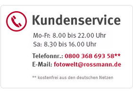 ROSSMANN Fotowelt Kundenservice
