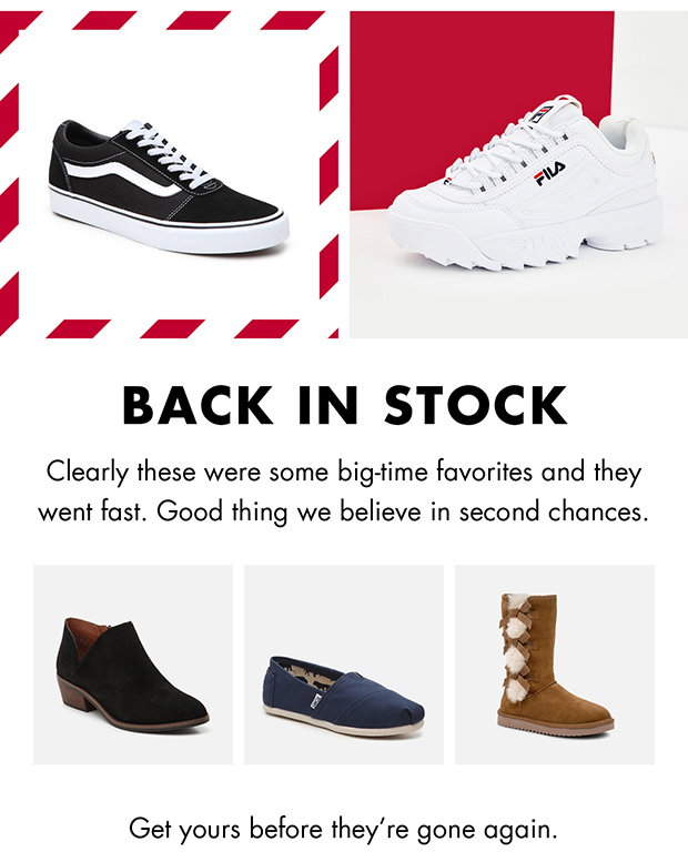BACK IN STOCK