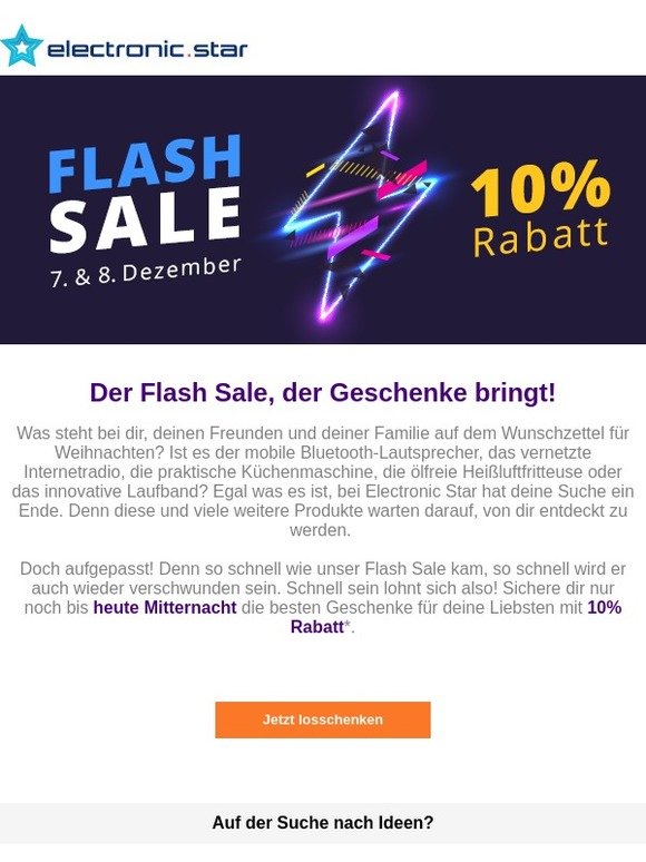 Hallo , Flash Sale endet Mitternacht!