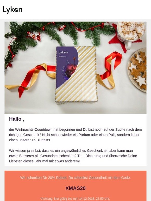 🎁 Dieses Jahr mal keinen Pulli - Mit Lykon anders schenken