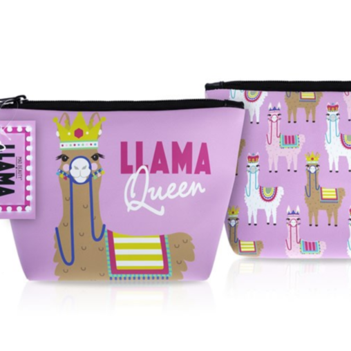 Llama Queen Make Up Bag Llama Queen Make Up Bag
