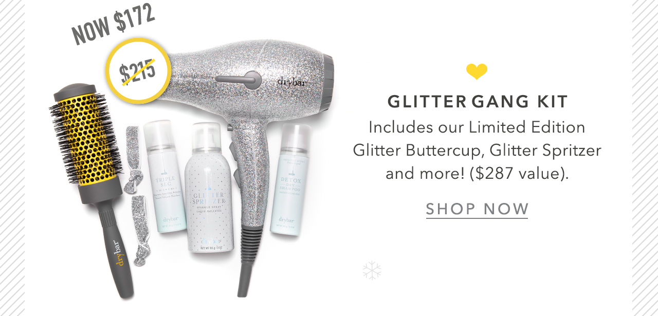 drybar glitter gang