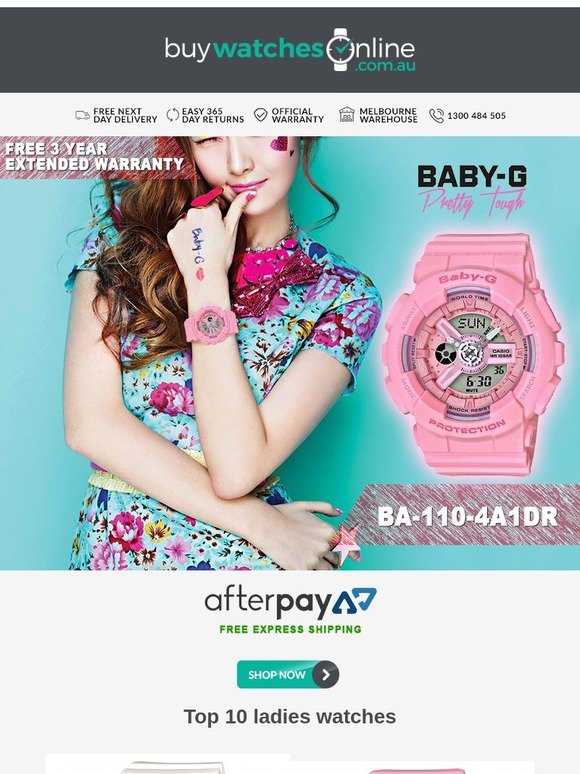 Baby g 2025 watches afterpay