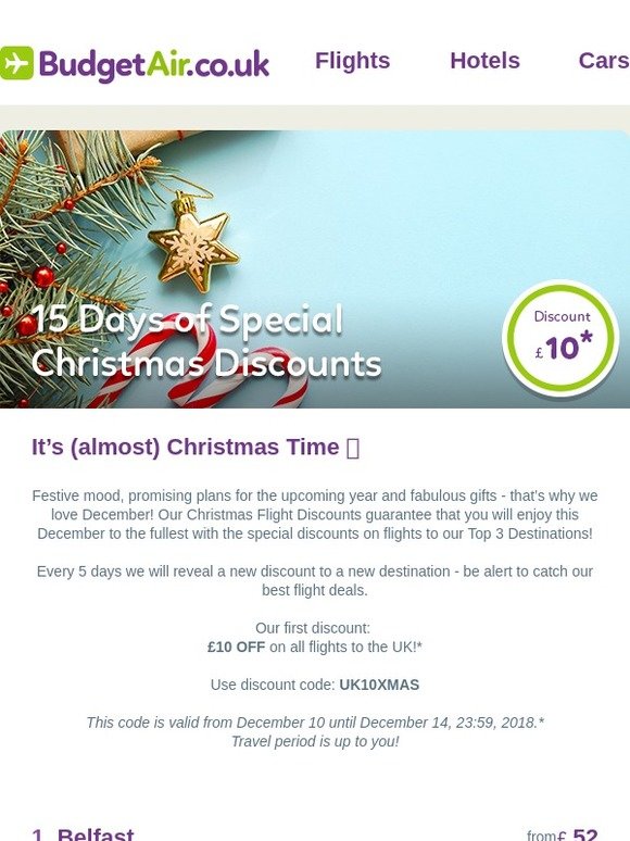 Your Christmas Flight Discount