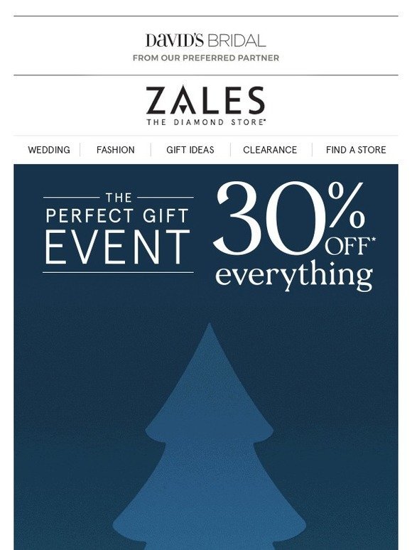 It’s Our Perfect Gift Event! 30% Off EVERYTHING In Store & Online