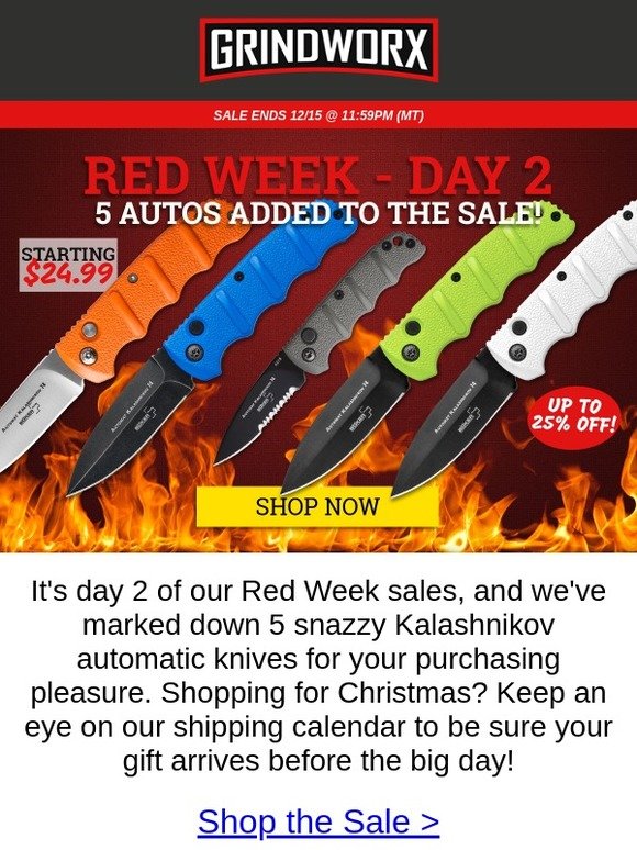5 Automatic Knives Added to the Sale!