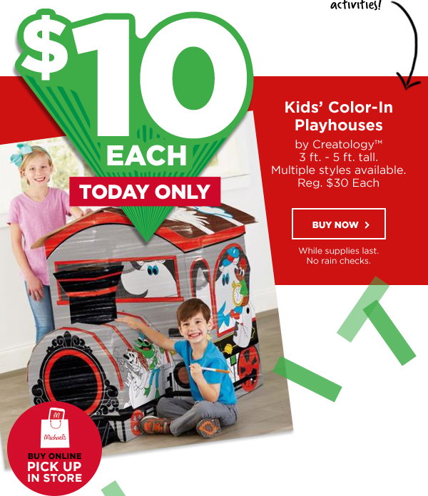 Kids Color In Playhouse