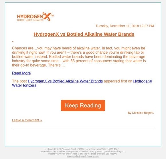 HydrogenX vs Bottled Alkaline Water Brands