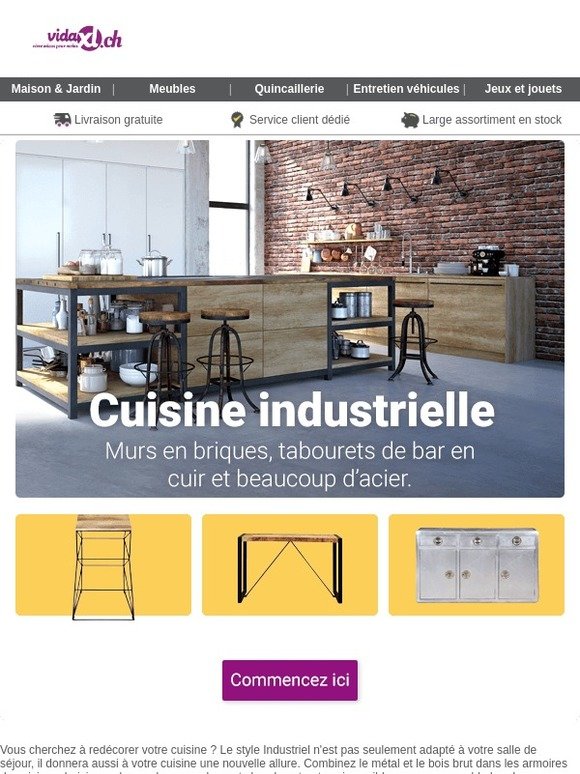 Cuisine industrielle unique