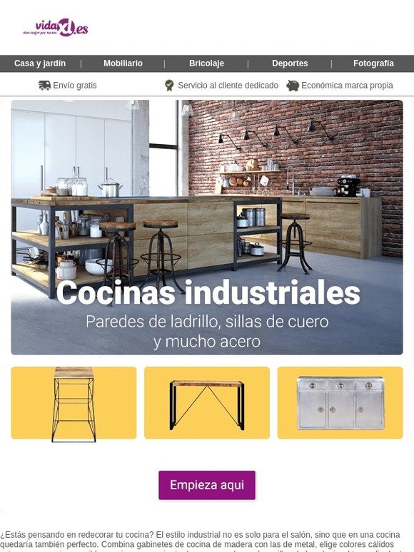 Cocina industriales únicas