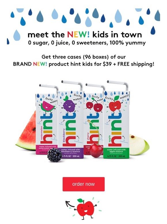 Hint Water Utf 8 Q You Asked 2c And We Made It 2e We 27re Launching Hint Kids Utf 8 Q F0 9f 92 A6 Milled