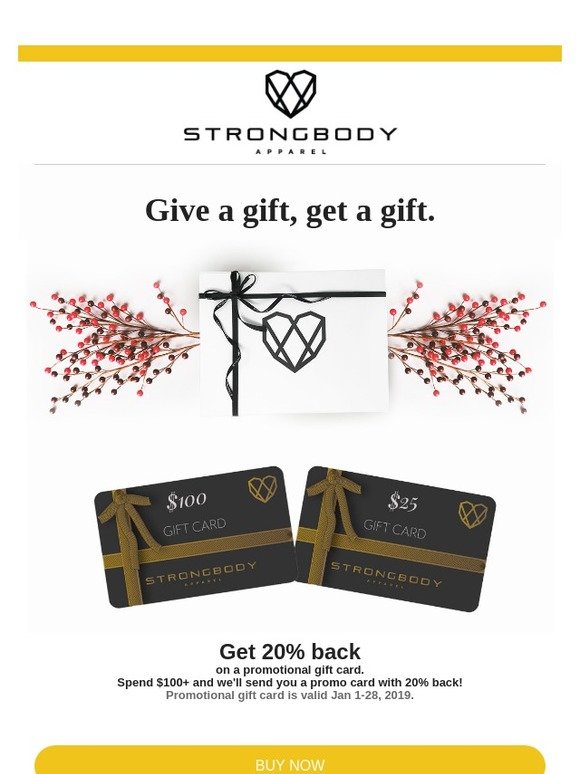 Give a gift, get a gift