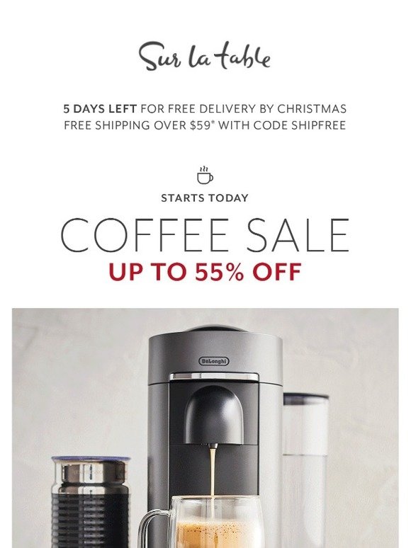 Sur La Table Perk Up The Holidays Coffee Sale Starts Today Milled