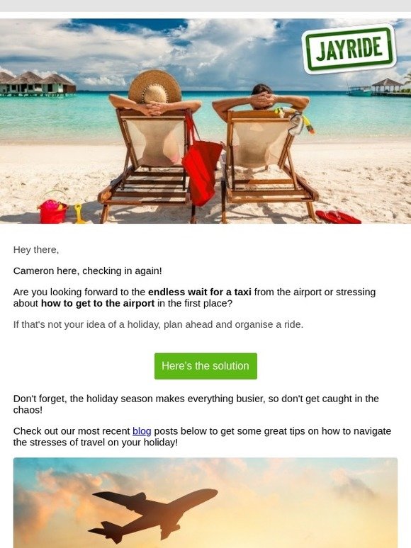 Travel stress? Let us worry about that!