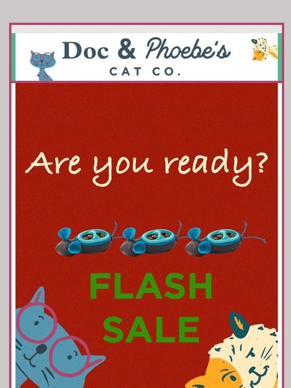 Friday Flash Sale - Check the cat of the gift list!