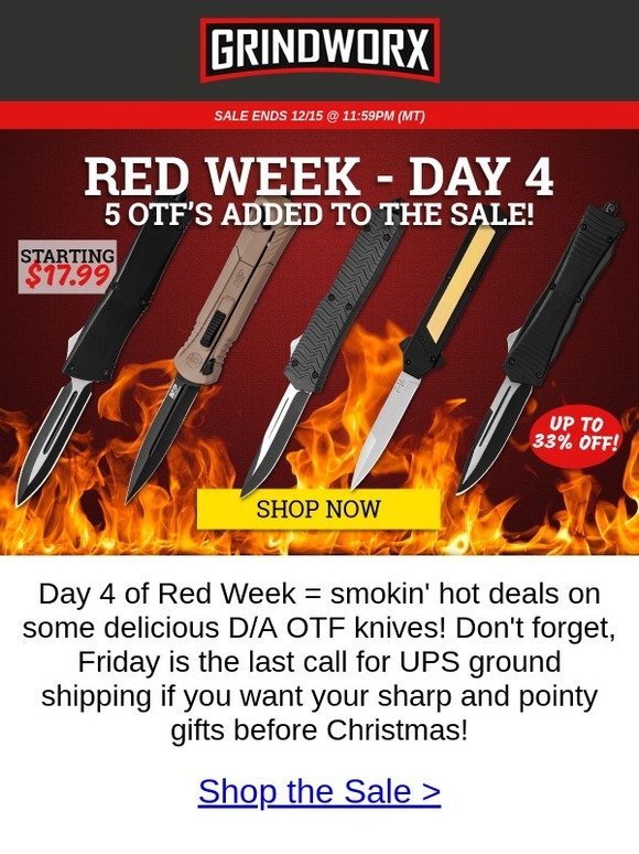 5 OTF Knives Added to the Sale!