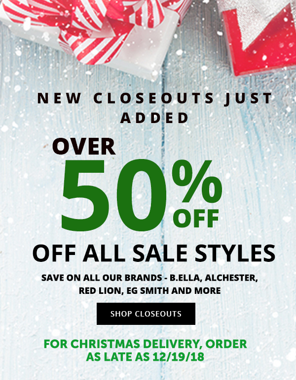 Closeout Sale