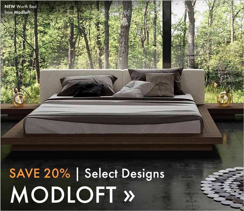 Save 20%. Select Designs. Modloft.