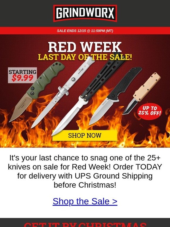 Dozens of Knives on Sale!